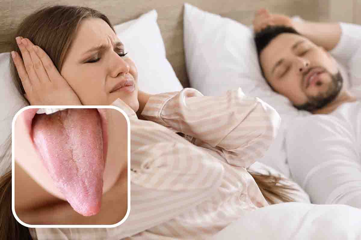 Smettere russare trucco della lingua dormire serenamente