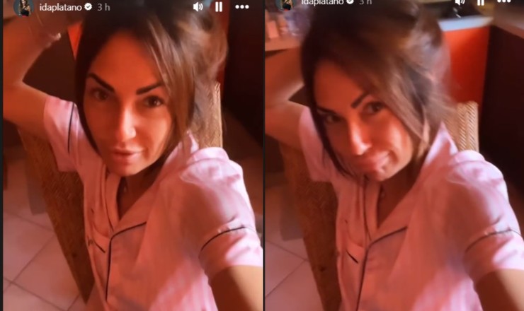Ida Platano selfie senza trucco