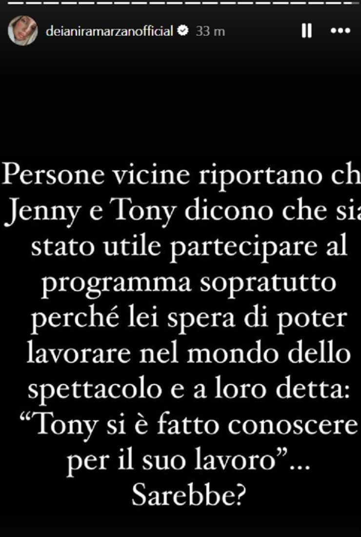 temptation island verità choc su jenny e tony 