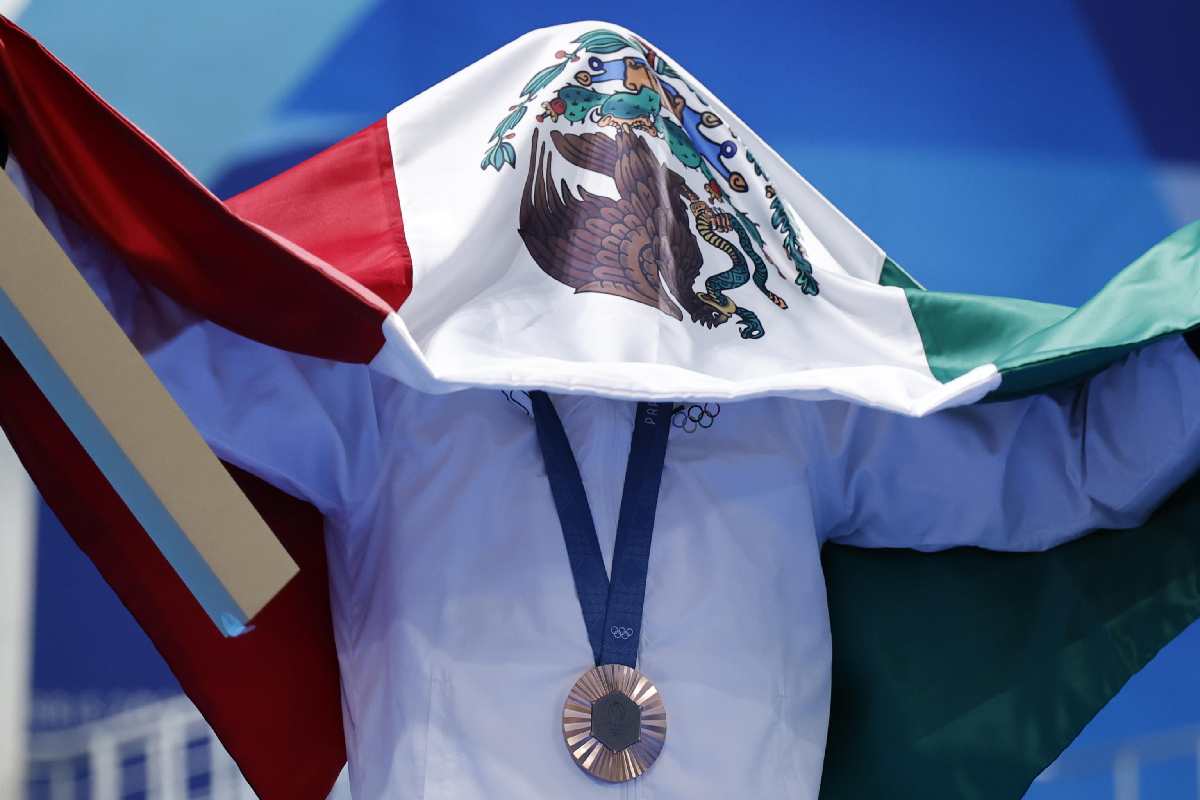 La medaglia di bronzo vinta da Osmar Olvera Ibarra