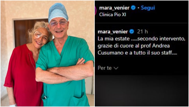 Seconda operazione occhio Mara Venier