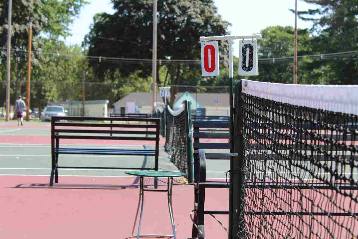 Tra le parole strane del tennis c'è anche love - Nella foto: un campo da tennis. Il punteggio è 0-0