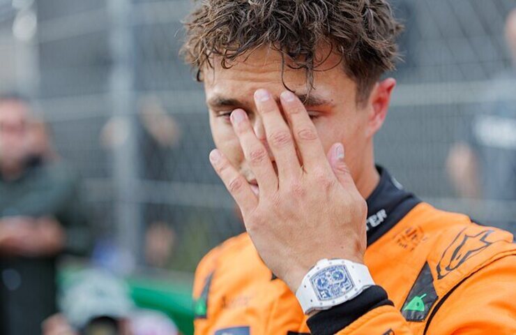 Lando Norris triste